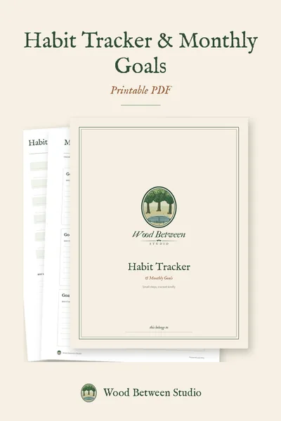 Habit Tracker & Monthly Goals product image