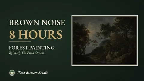 Brown Noise 8 Hours with a Forest Painting: preview