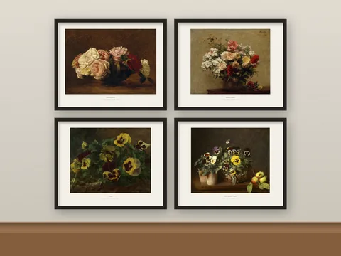 Fantin-Latour Flower Prints: preview