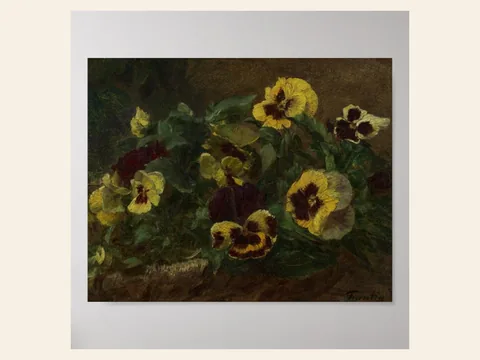 Pansies by Henri Fantin-Latour: preview